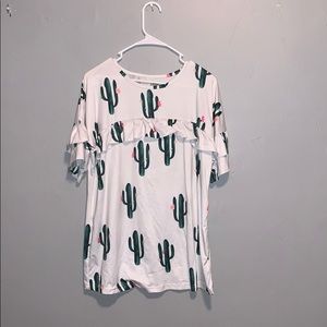 ruffle cactus t-shirt